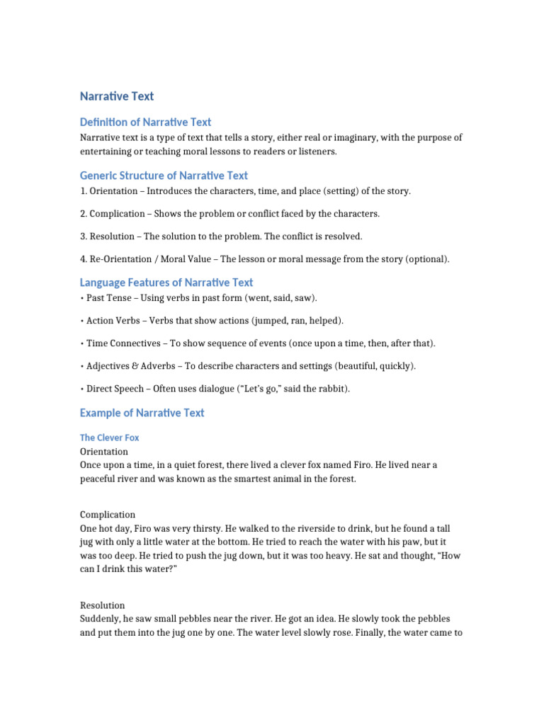 Understanding Narrative Text Structure | PDF