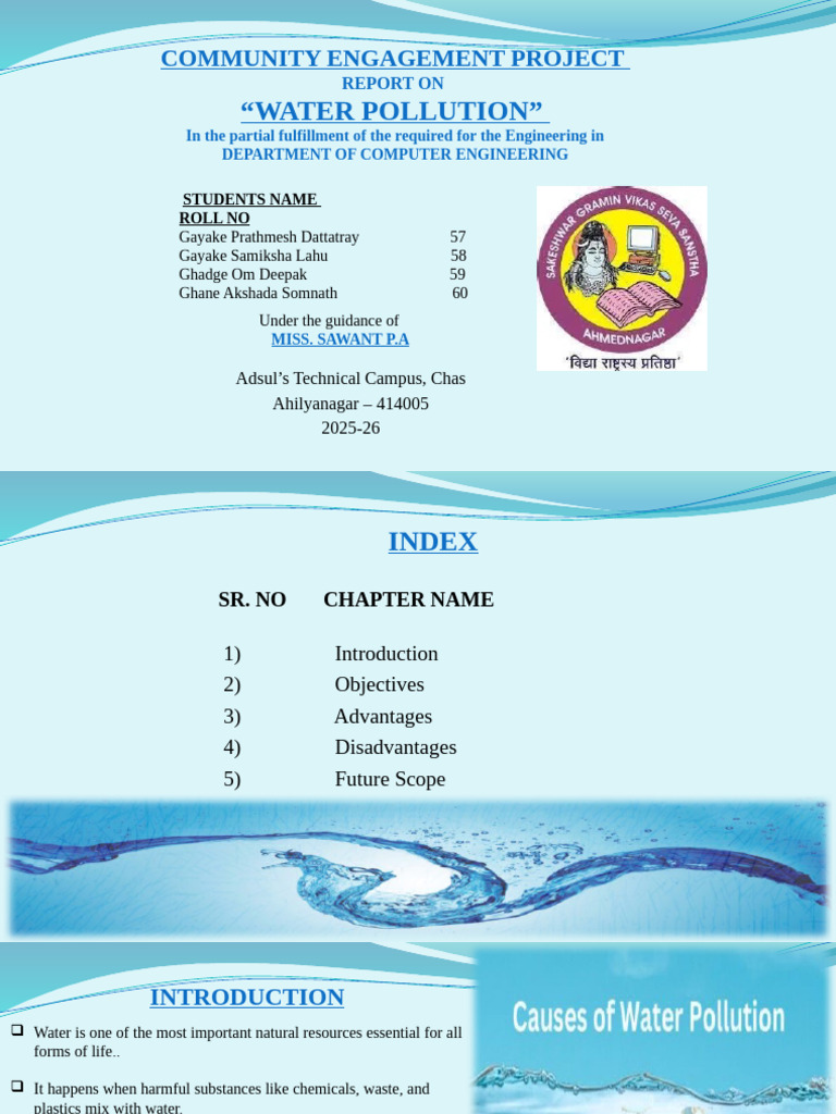 Water Pollution Community Engagement Report | PDF | Water Pollution | Water