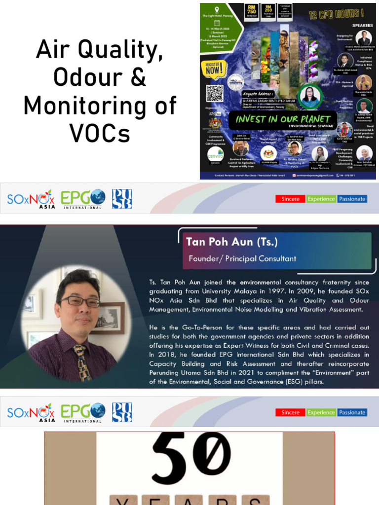 Air Quality, Odour - Monitoring of VOCs | PDF | Odor