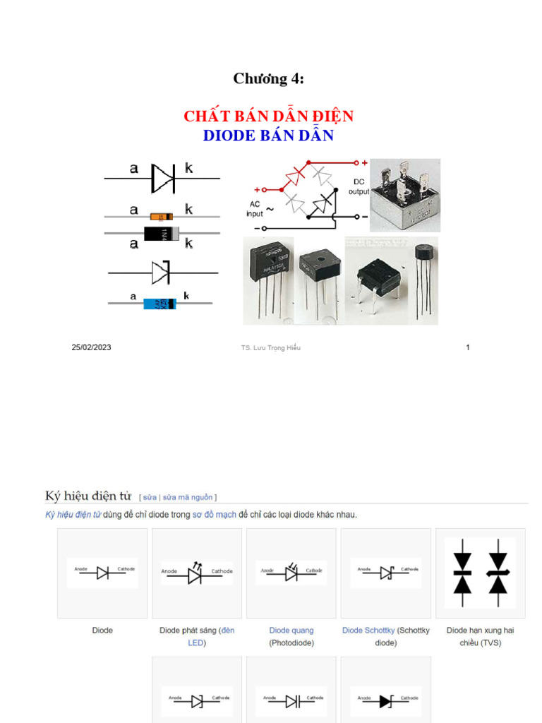 Chát Bán Dân, Diode Dẫn Điện | PDF