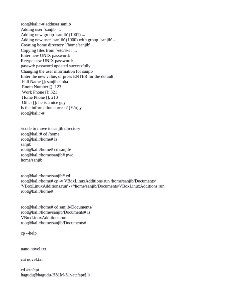 chapter 3-code | PDF | Operating System Families | Unix