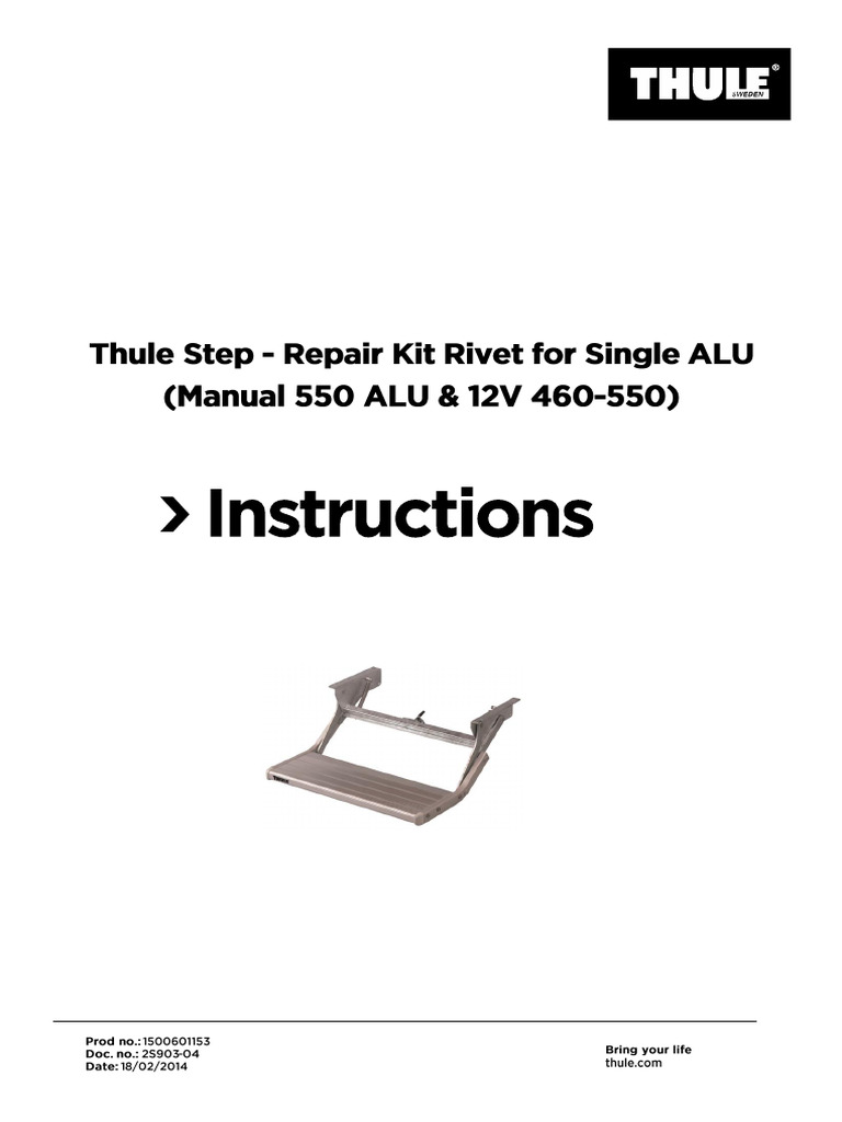 Manual Single Step - Rivet Repair Kit 2S903-04 | PDF
