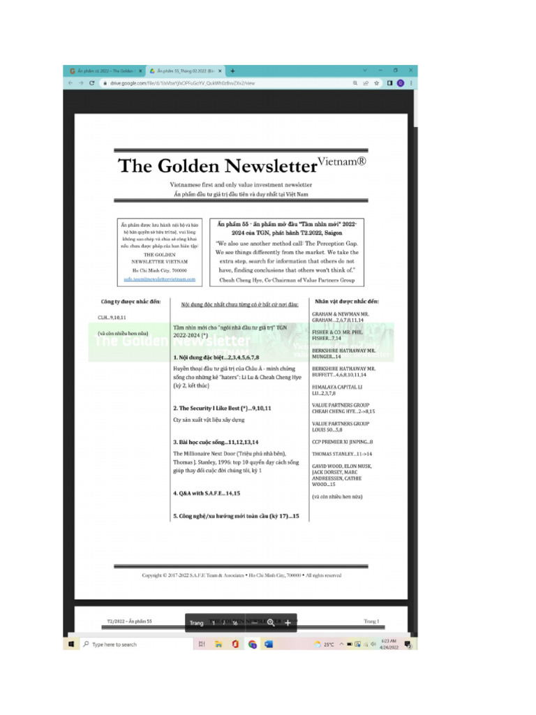 Golden Newsletter 55 2022 | PDF