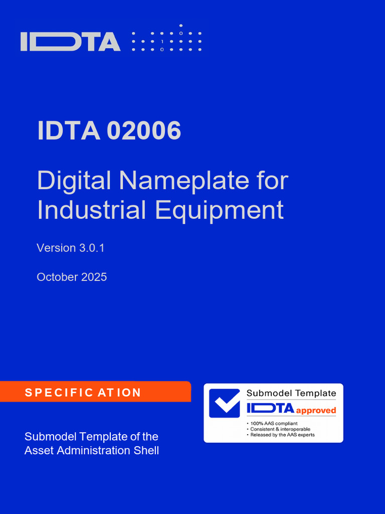 Digital Nameplate Specification for AAS | PDF | Specification ...