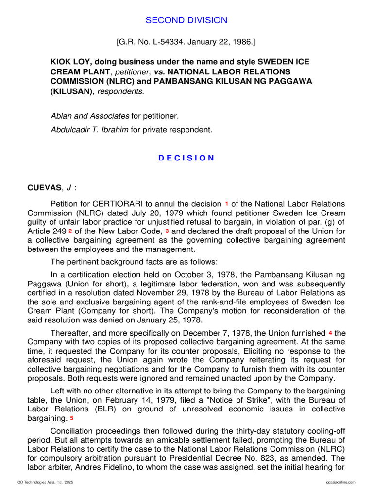 Kiok Loy v. National Labor Relations Commission-2 | PDF | Collective ...