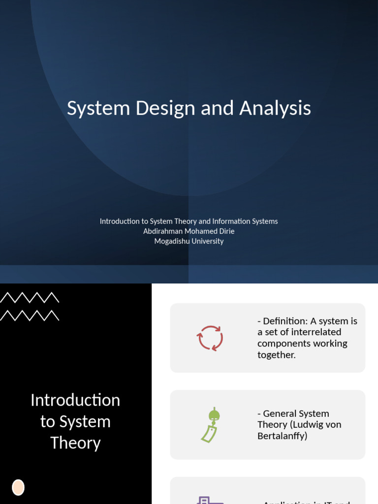 System Design: Theory & Information Systems | PDF | System | Systems Theory