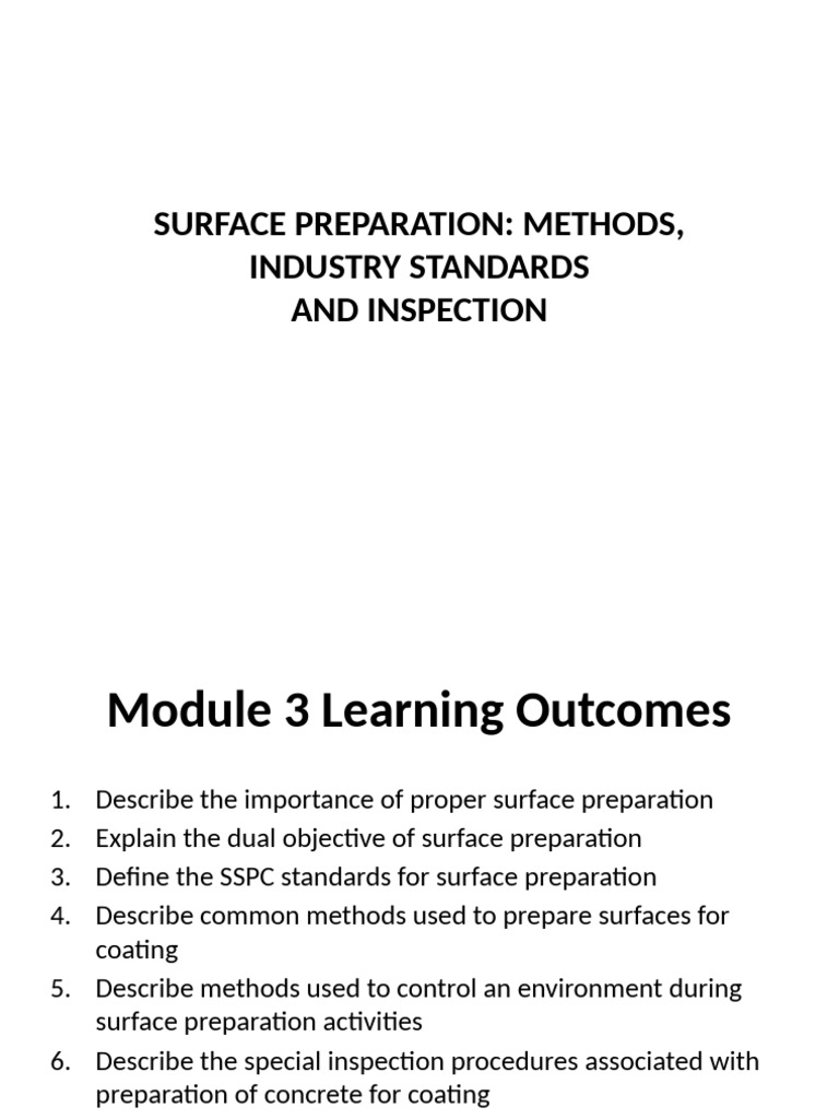 Surface Preparation Methods & Standards | PDF | Abrasive | Paint