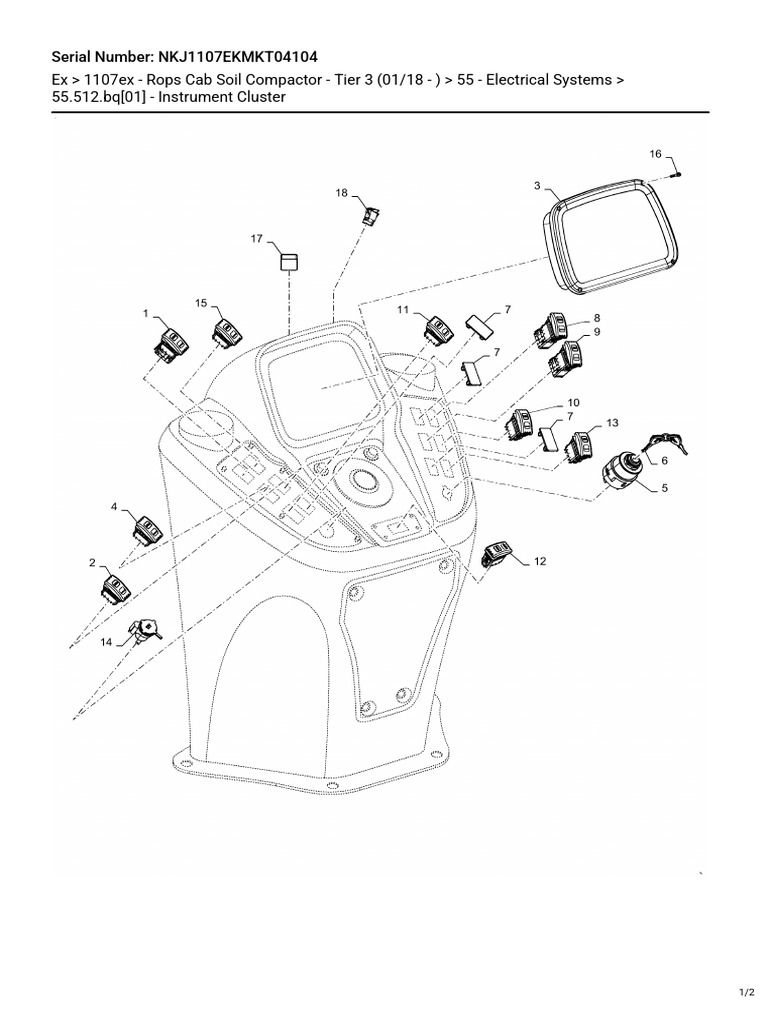 55.512.Bq (01) Instrument Cluster | PDF