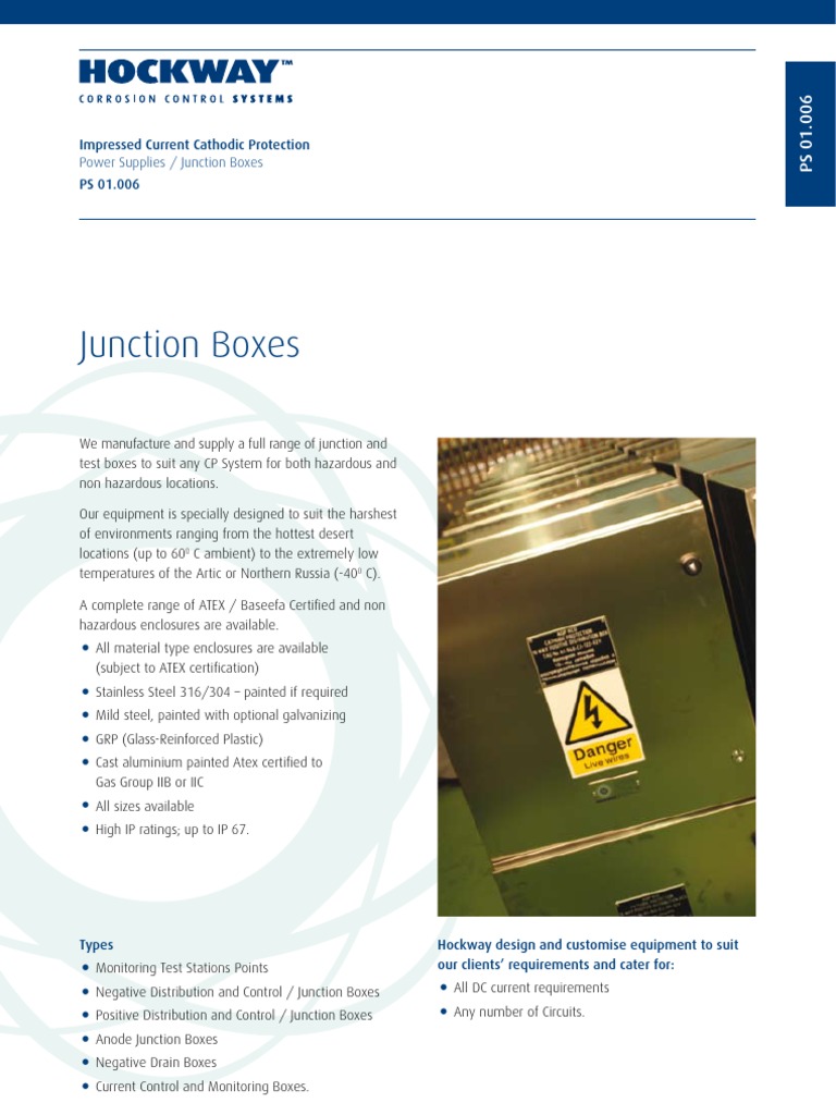 Cathodic Protection Junction Boxes | PDF | Equipment | Electrical ...
