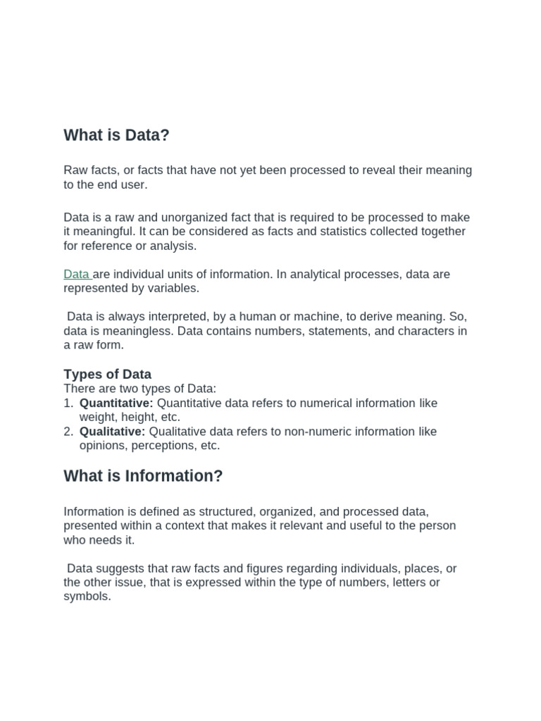 Understanding Data and Databases | PDF | Databases | Data