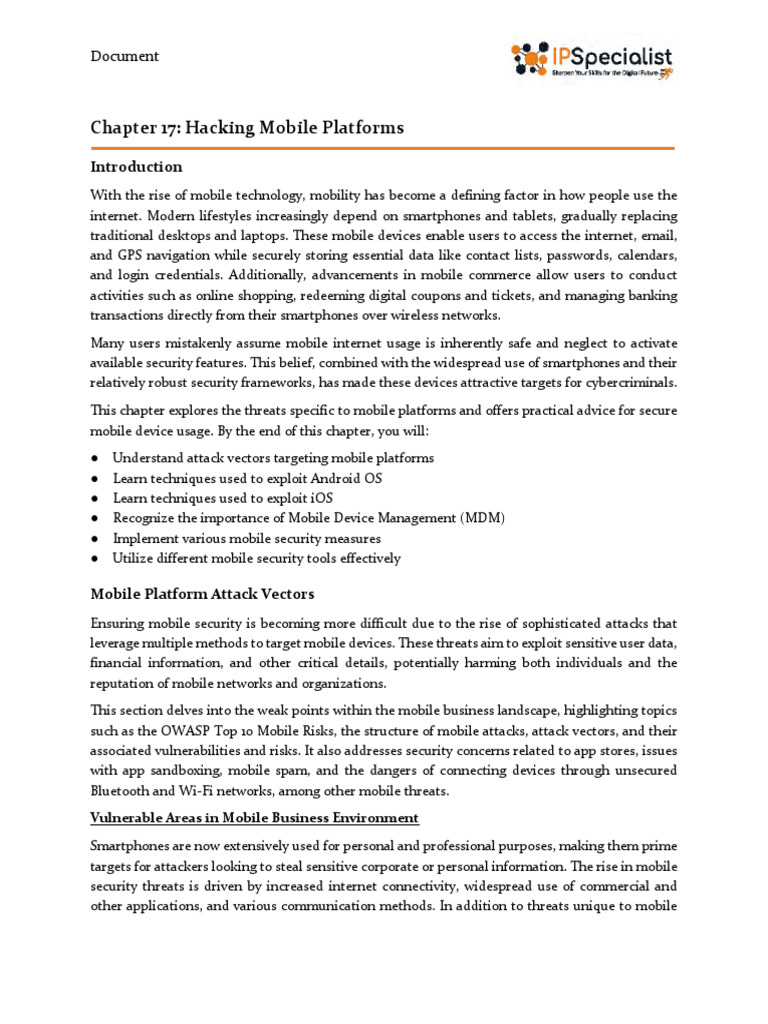 Mobile Security Threats and Solutions | PDF | Phishing | Malware