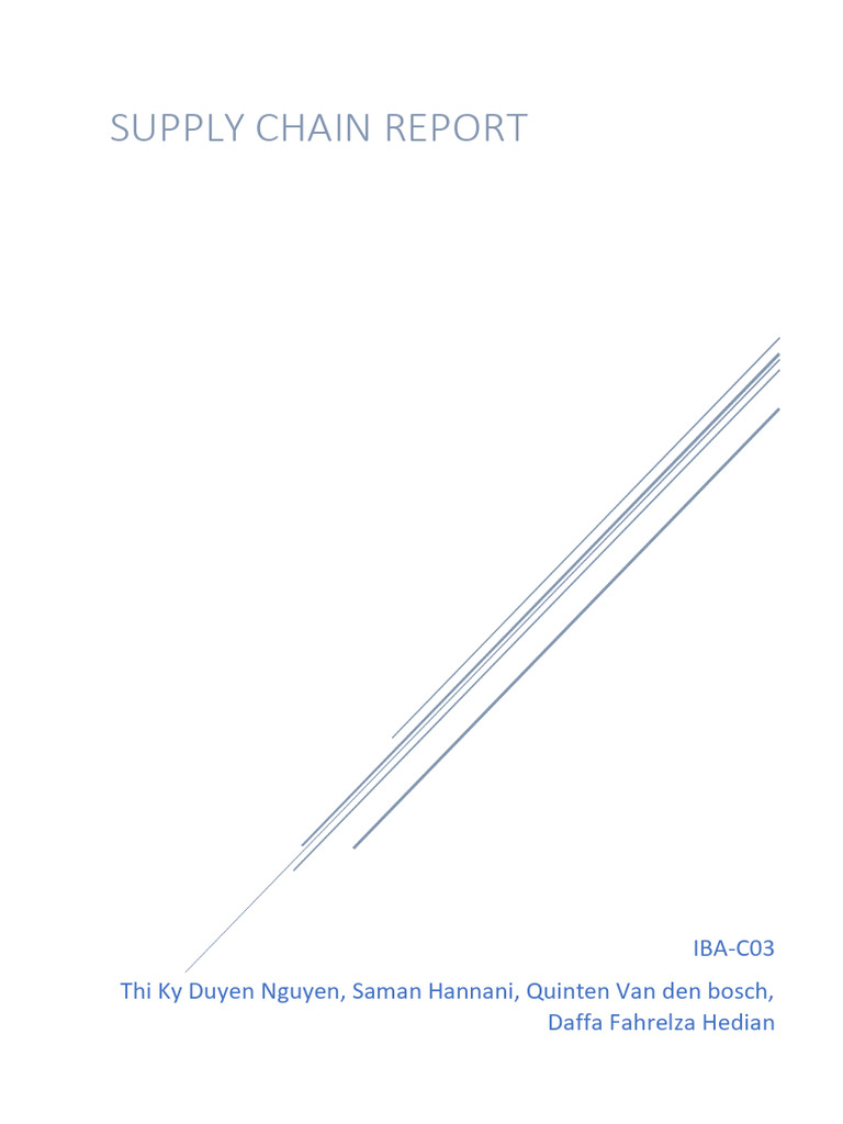 Supply Chain Optimization Report | PDF | Supply Chain | Supply Chain ...