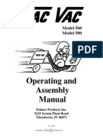Operating and Assembly Manual: Model 560 Model 580