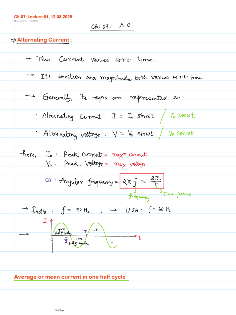 Understanding Alternating Current Basics | PDF