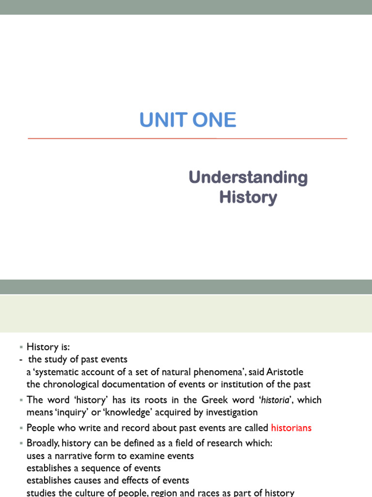 Understanding the Nature of History | PDF | Science | Knowledge