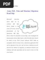 Azure SQL. Data and Structure Migration Road Map