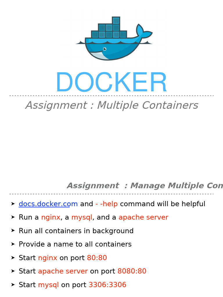 Manage Multiple Docker Containers | PDF