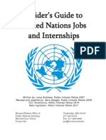 Insider's Guide To United Nations Jobs and Internships