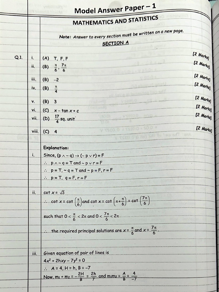 Maths (Solution) | PDF
