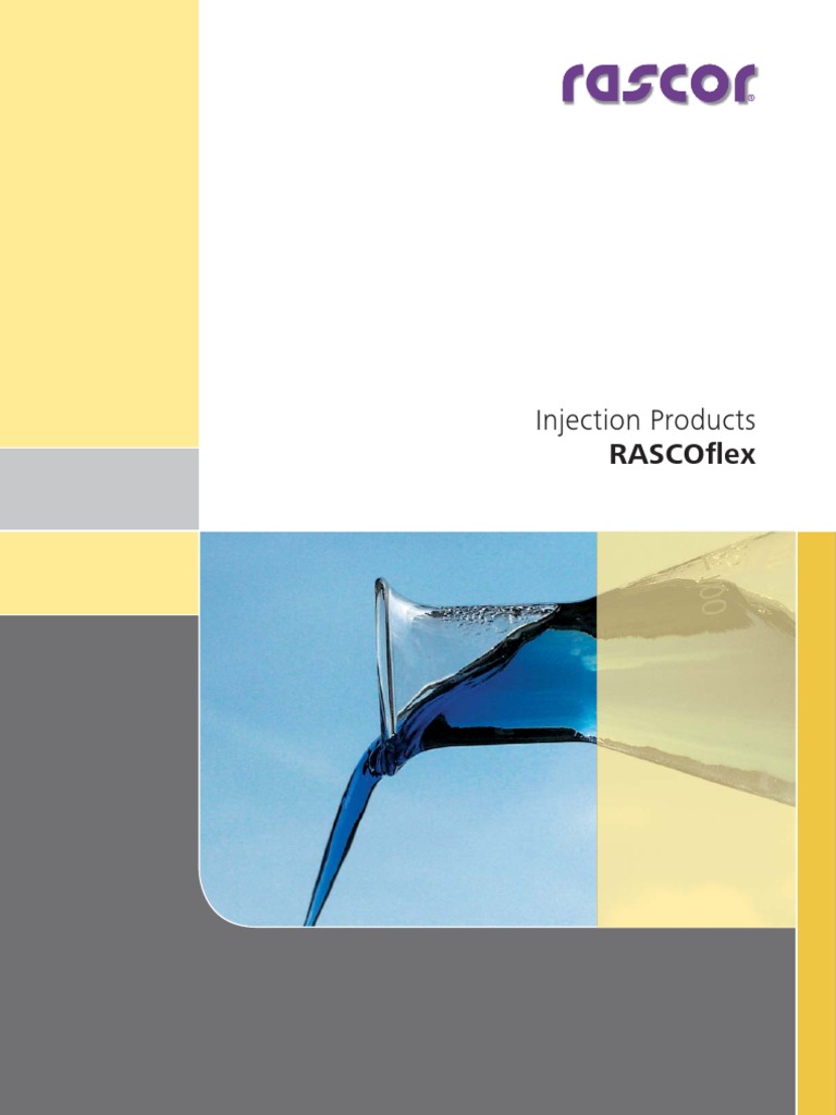 RASCOFLEX Injection Grouts Overview | PDF | Polyurethane | Corrosion