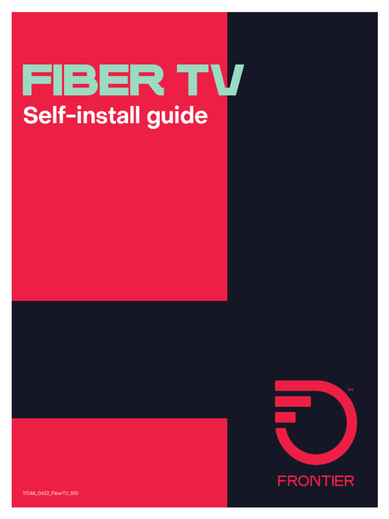 Frontier Fiber TV Self-Install Guide | PDF | Set Top Box | Coaxial Cable