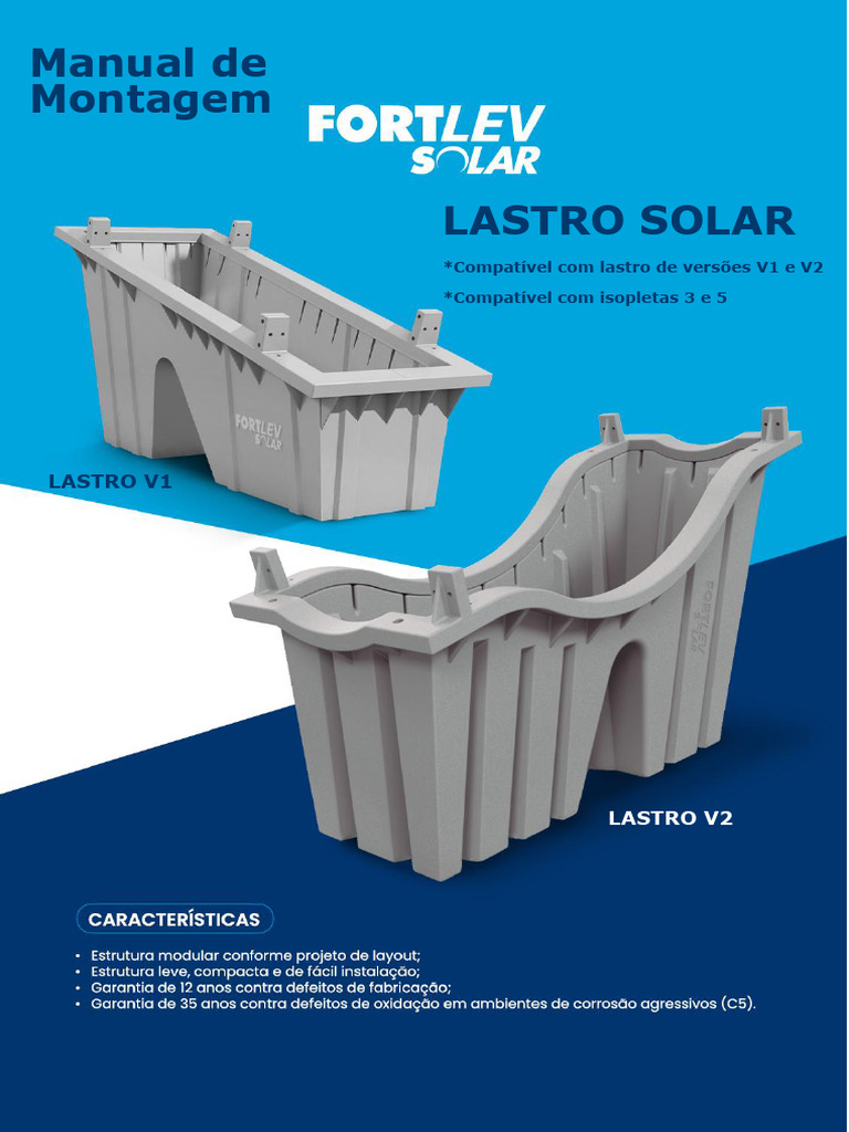 Manual de Montagem Lastro Solar V1 e V2 | PDF