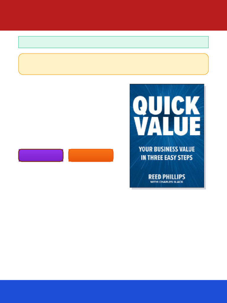 QuickValue: Discover Your Value and Empower Your Business in Three Easy ...