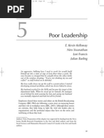 Poor Leadership: E. Kevin Kelloway Niro Sivanathan Lori Francis Julian Barling