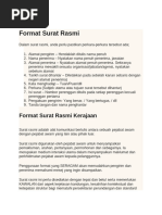 Contoh Format Surat Rasmi | PDF