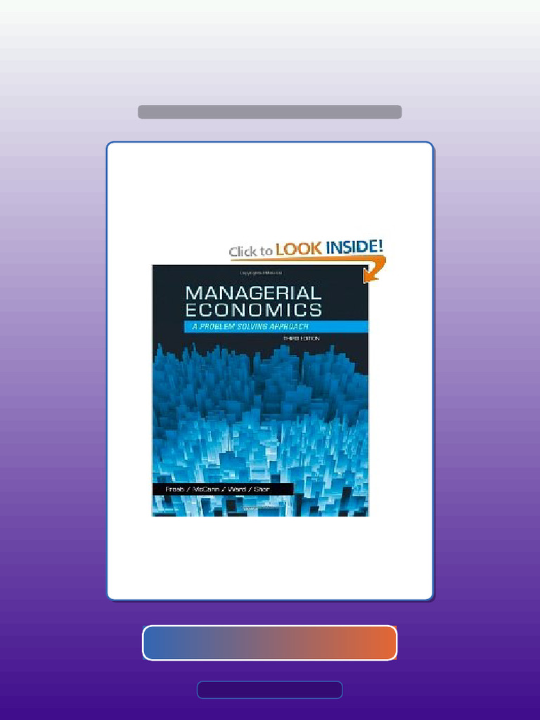 Managerial Economics Froeb McCann Ward Shor 3rd Edition Ebook and ...