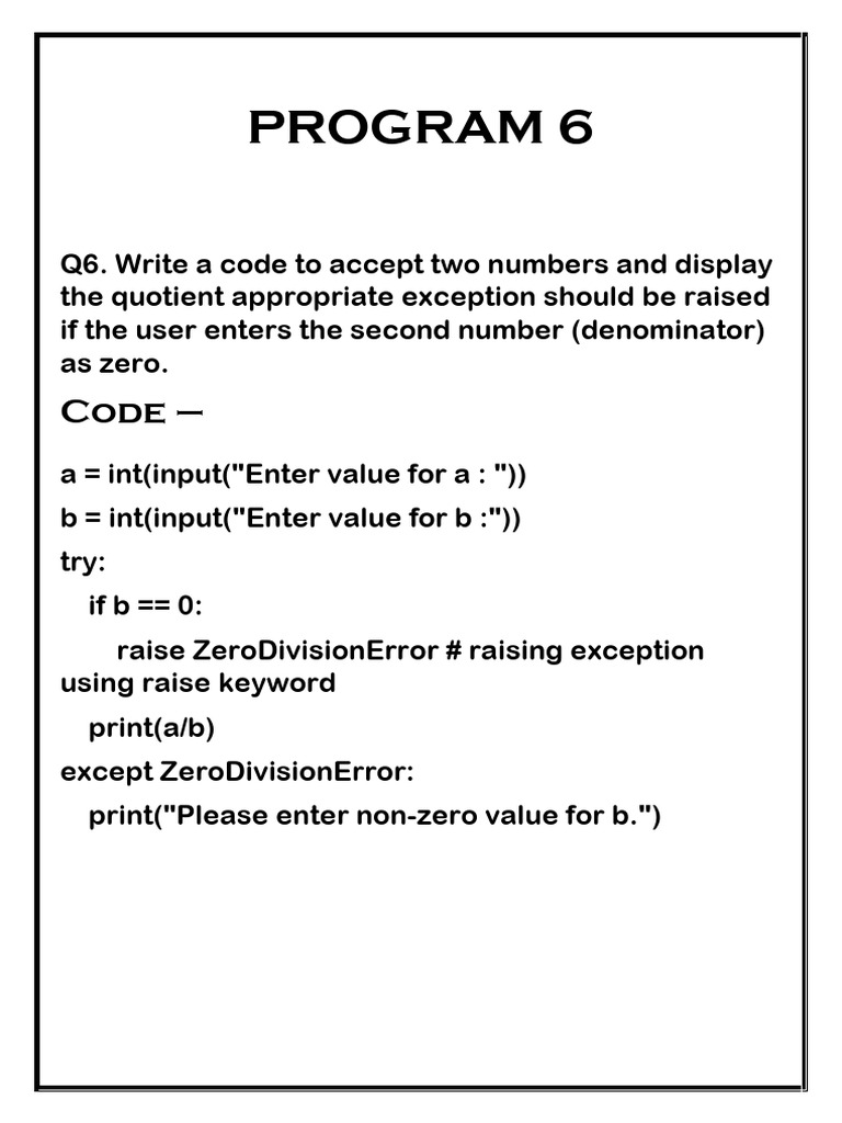 Python Programs for Stack and Exception Handling | PDF | Computer ...
