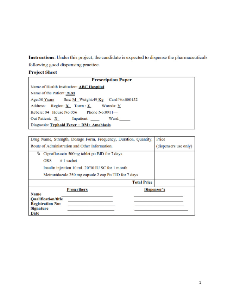 Prescription Analysis and Evaluation Guide | PDF | Prescription Drugs ...