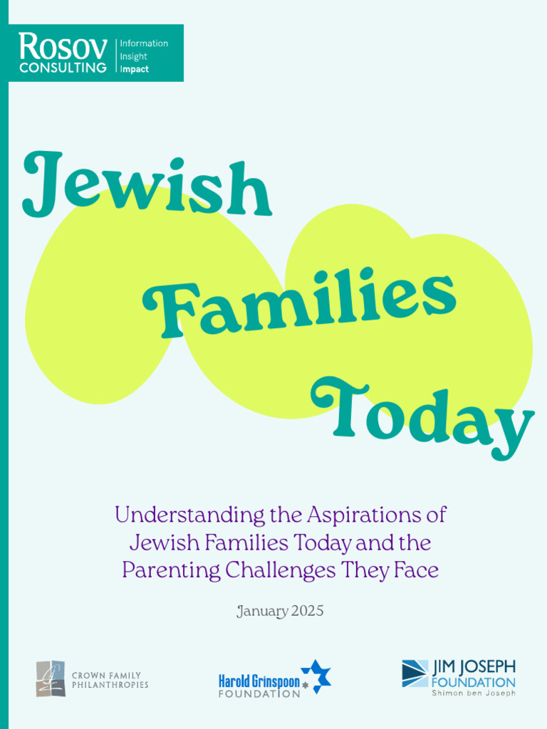 Jewish Families Today Final Report 20250127RC | PDF | Cost Of Living ...