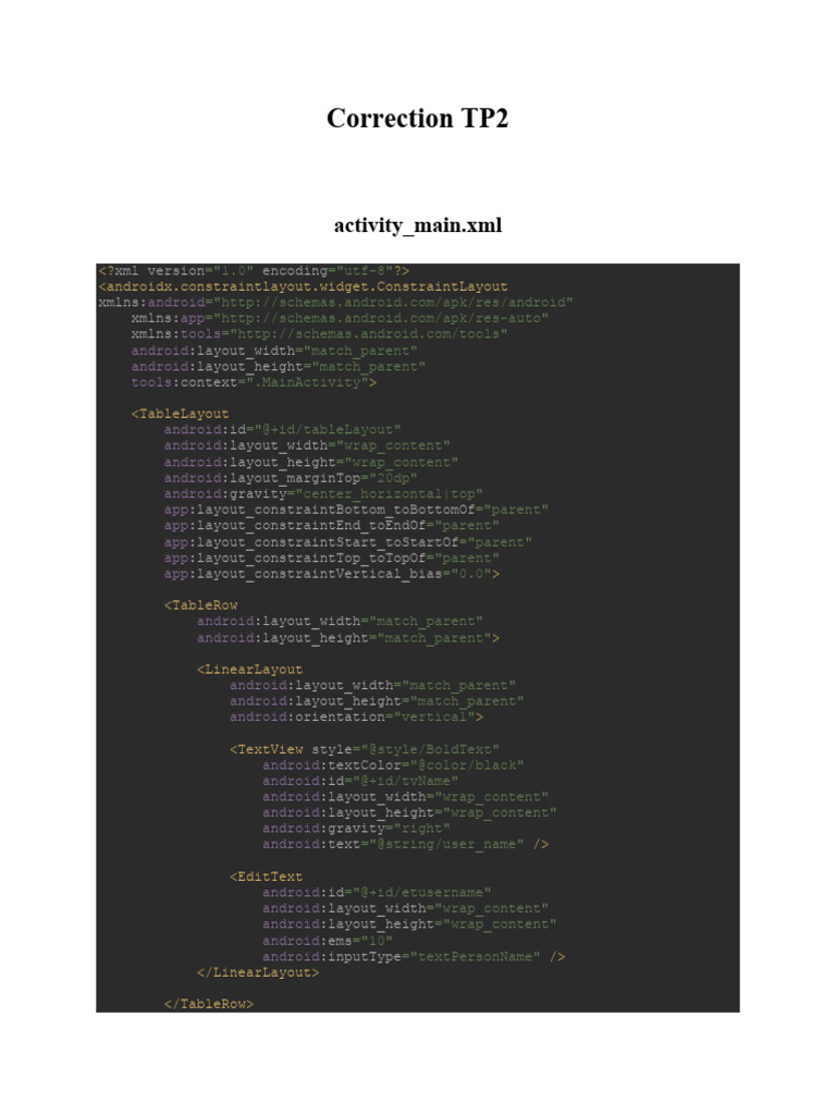 Android Login UI XML Layouts | PDF | Android (Operating System) | User ...