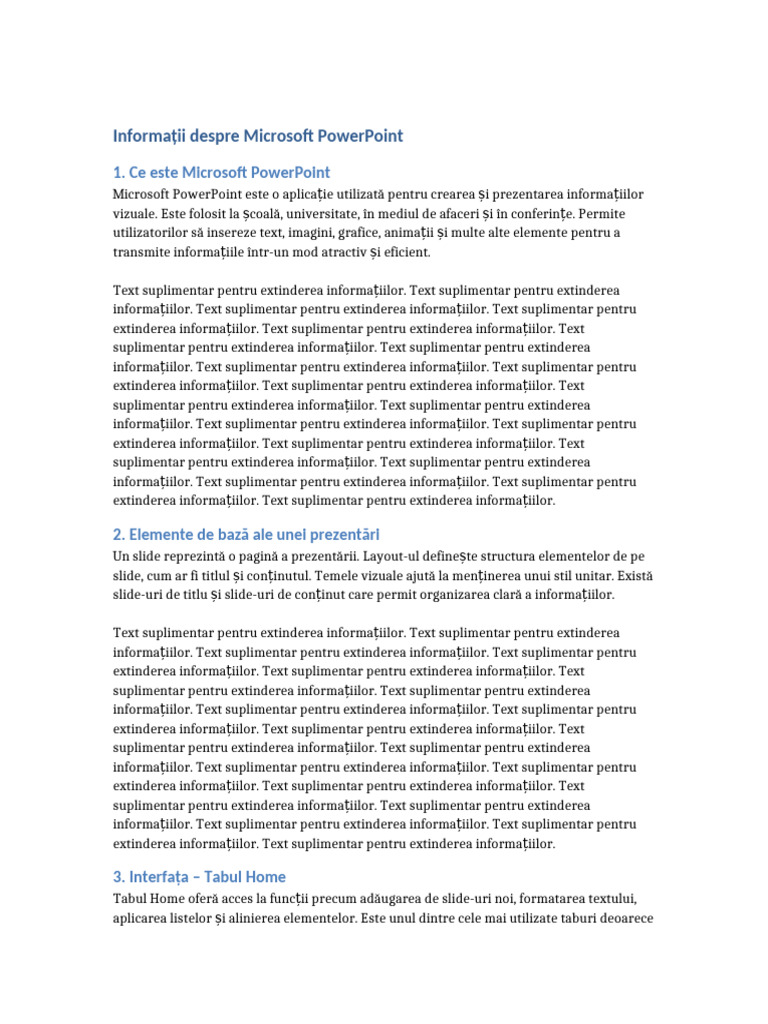 Informatii PowerPoint 10 Pag | PDF