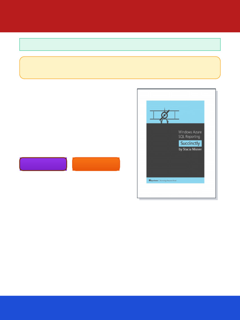 Windows Azure SQL Reporting Succinctly Stacia Misner Ebook Full ...