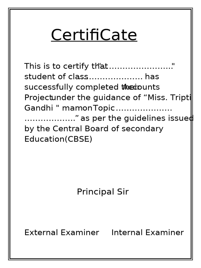 BST Certyificate | PDF