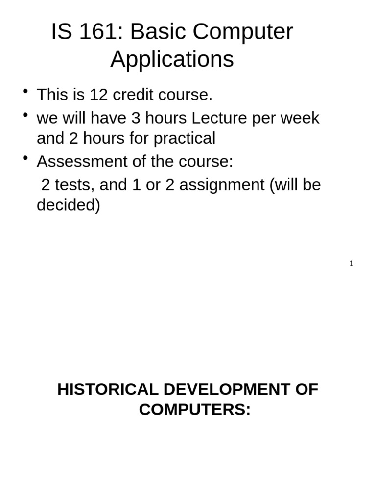 Overview of Computer Applications Course | PDF | Graphical User ...