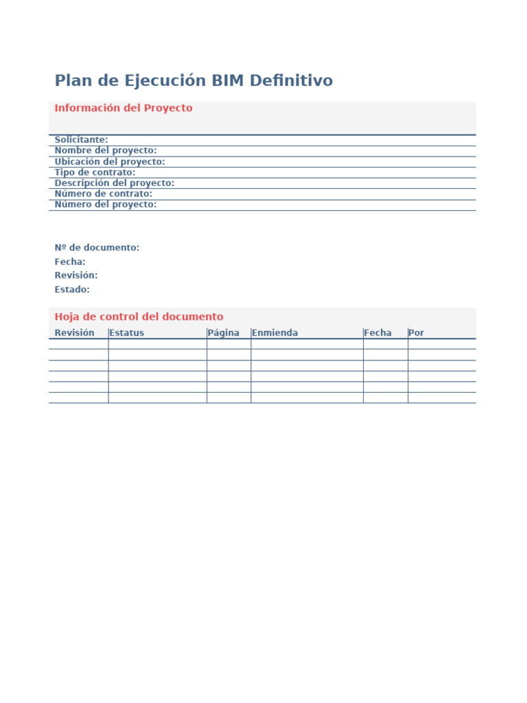Plan de Ejecución BIM Definitivo | PDF | Software | Sistema de ...
