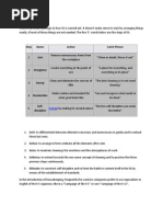 Steps of 5S Consulting