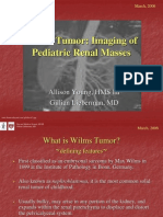 Wilms Tumor: Imaging of Pediatric Renal Masses