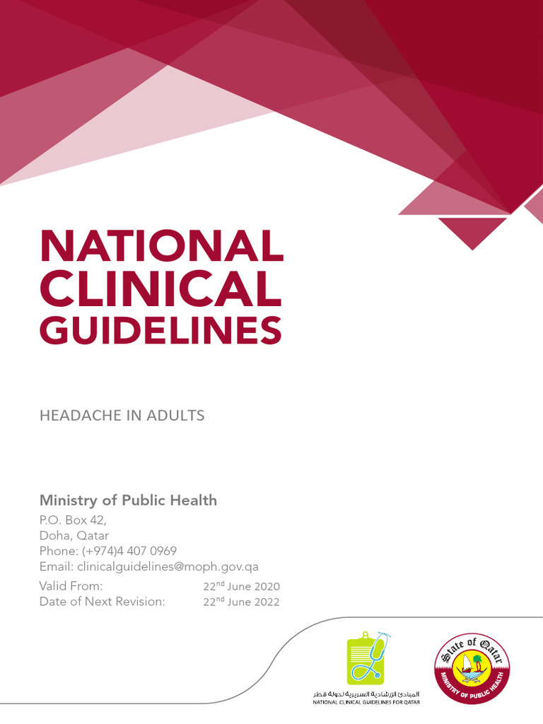National Guidelines for Adult Headaches | PDF | Headache | Migraine