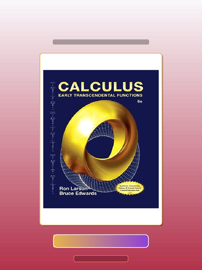 Test Bank for Calculus Early Transcendental Functions 6th Edition Ron ...