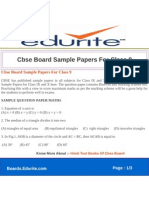 Cbse Board Sample Papers For Class 9