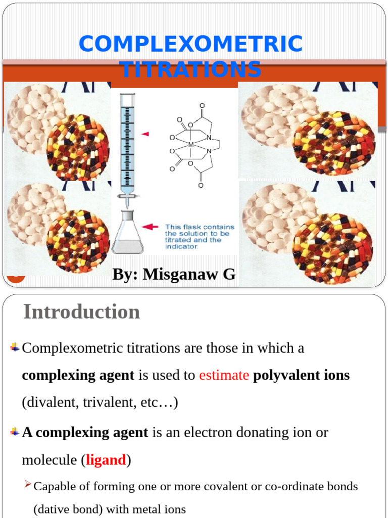 Complexometric Titrations Explained | PDF | Ligand | Chemistry