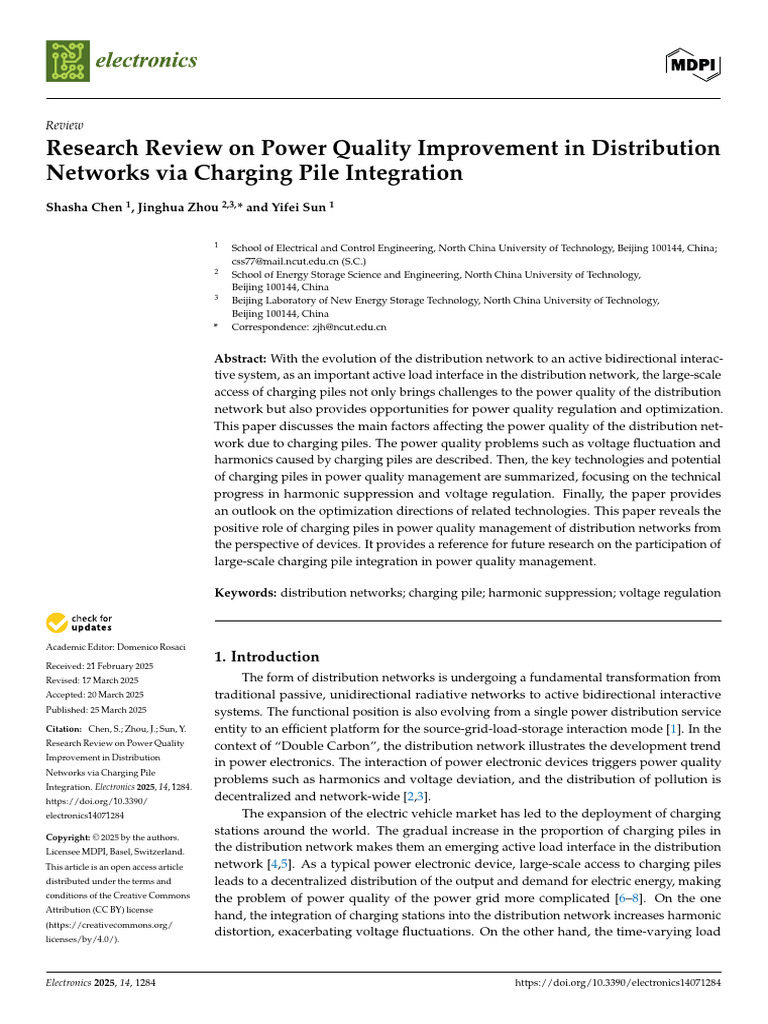 Power Quality Enhancement via Charging Piles | PDF | Rectifier | Direct ...