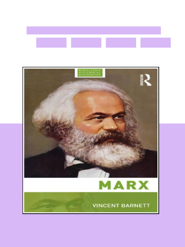 Marx 1st Edition Vincent Barnett all chapters available | PDF | Karl ...