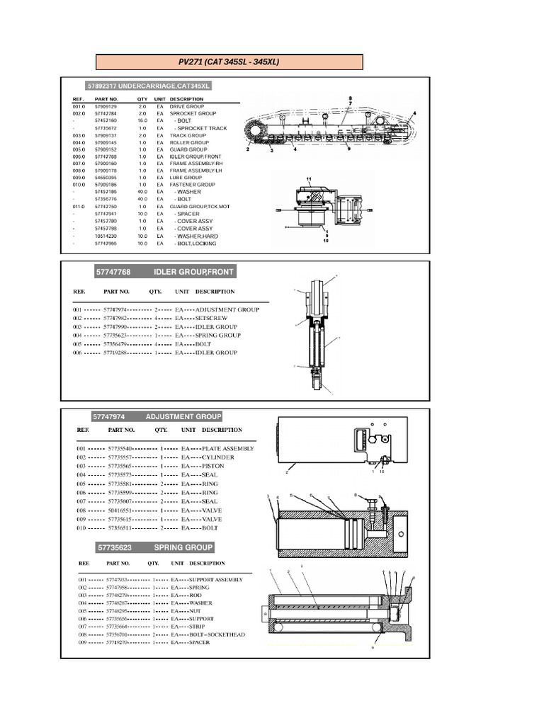 Manual de Parte - PV271 | PDF