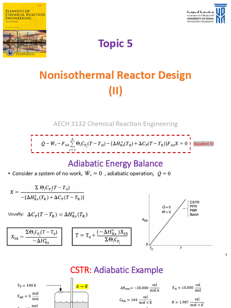 AECH 3132 Topic 5 (II) Updated | PDF | Chemical Equilibrium | Chemical ...