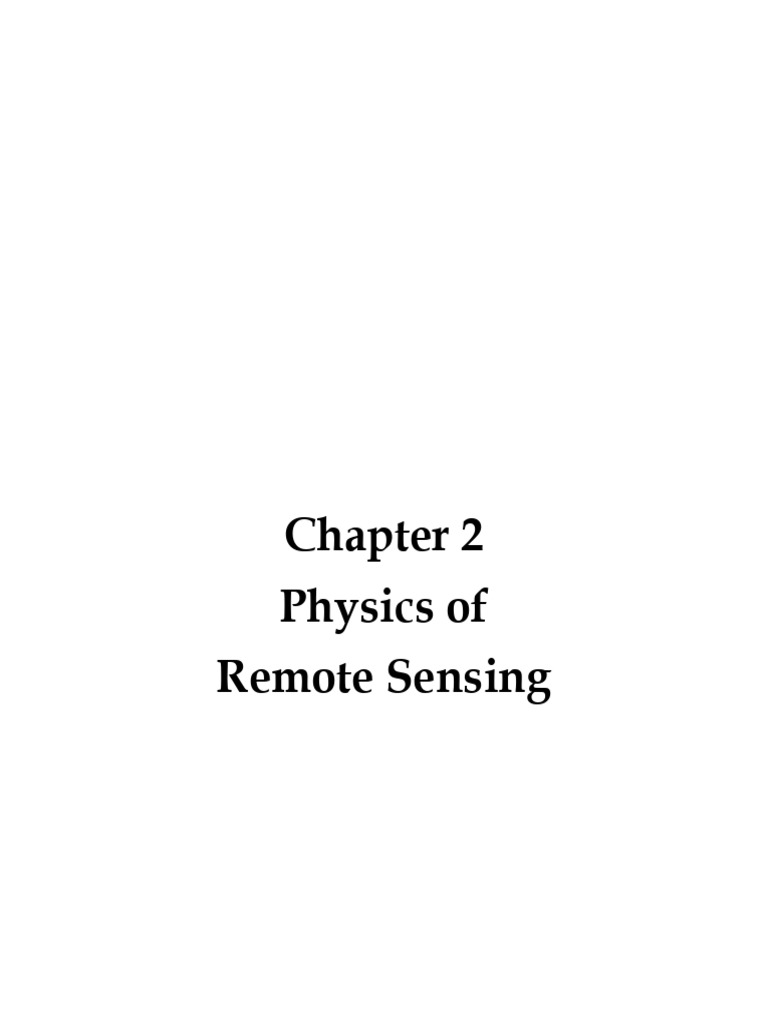 Electromagnetic Spectrum in Remote Sensing | PDF | Electromagnetic ...